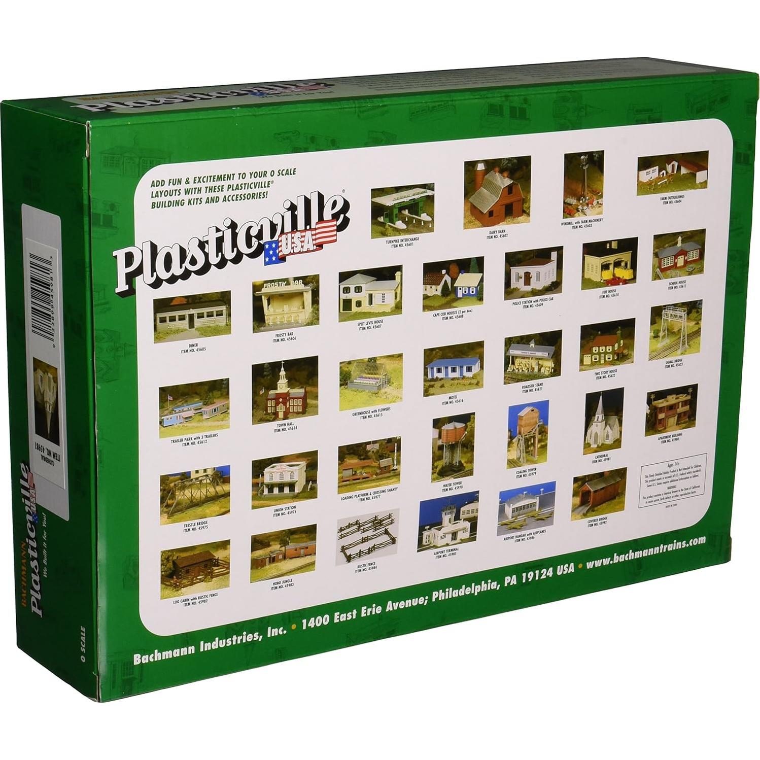 Kit Edificio Catedral Plasticville U.S.A. Escala O 22.86x7.62cm