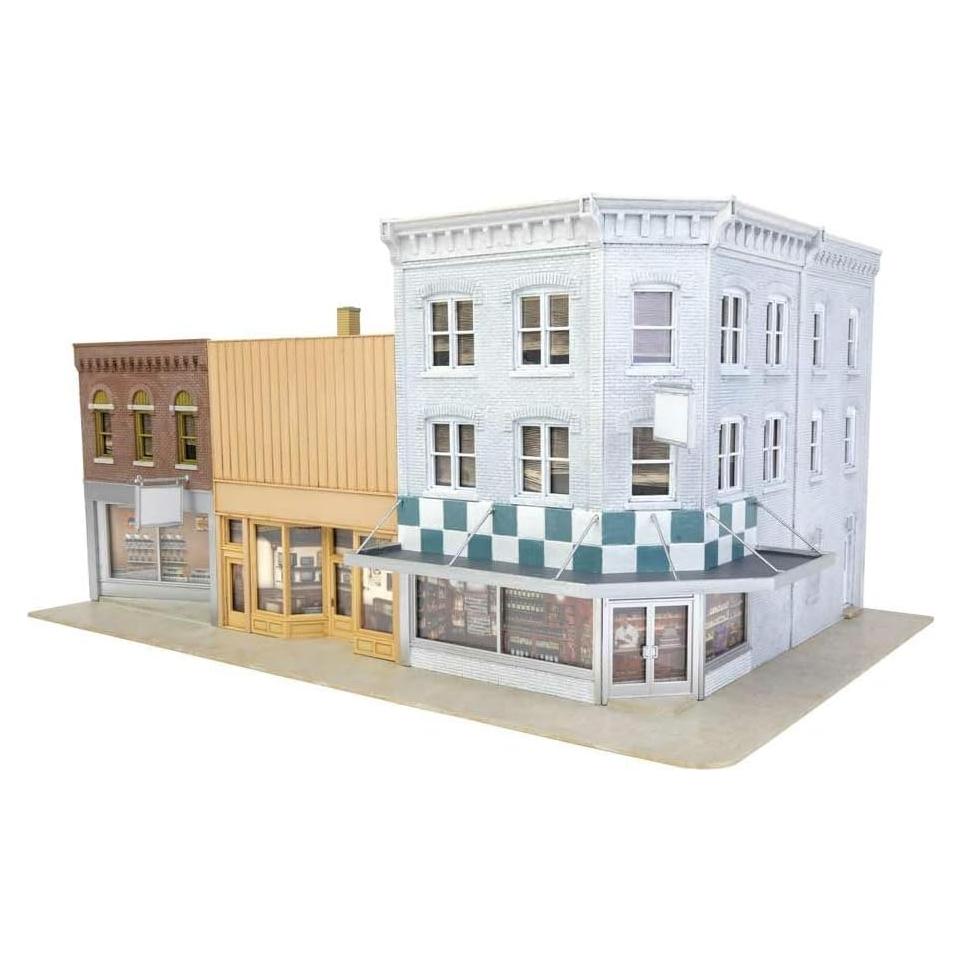 Kit Fila de Comerciantes VII Walthers Cornerstone HO 26.6x15.5x13.6cm