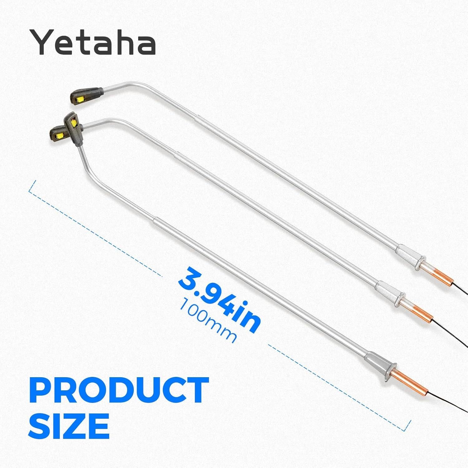 20 Faroles LED Doble para Modelos de Ferrocarril Yetaha 11cm