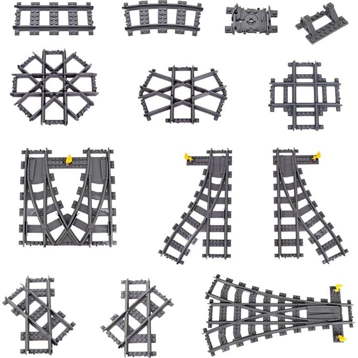 Juego de Expansión de Pistas de Tren Shantou 114 Piezas