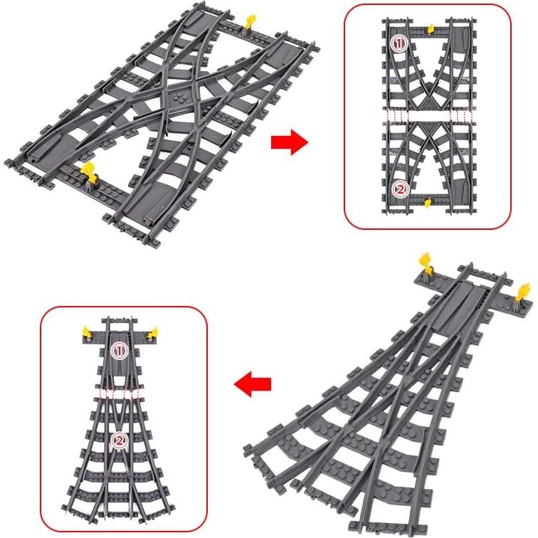 Juego de Expansión de Pistas de Tren Shantou 114 Piezas