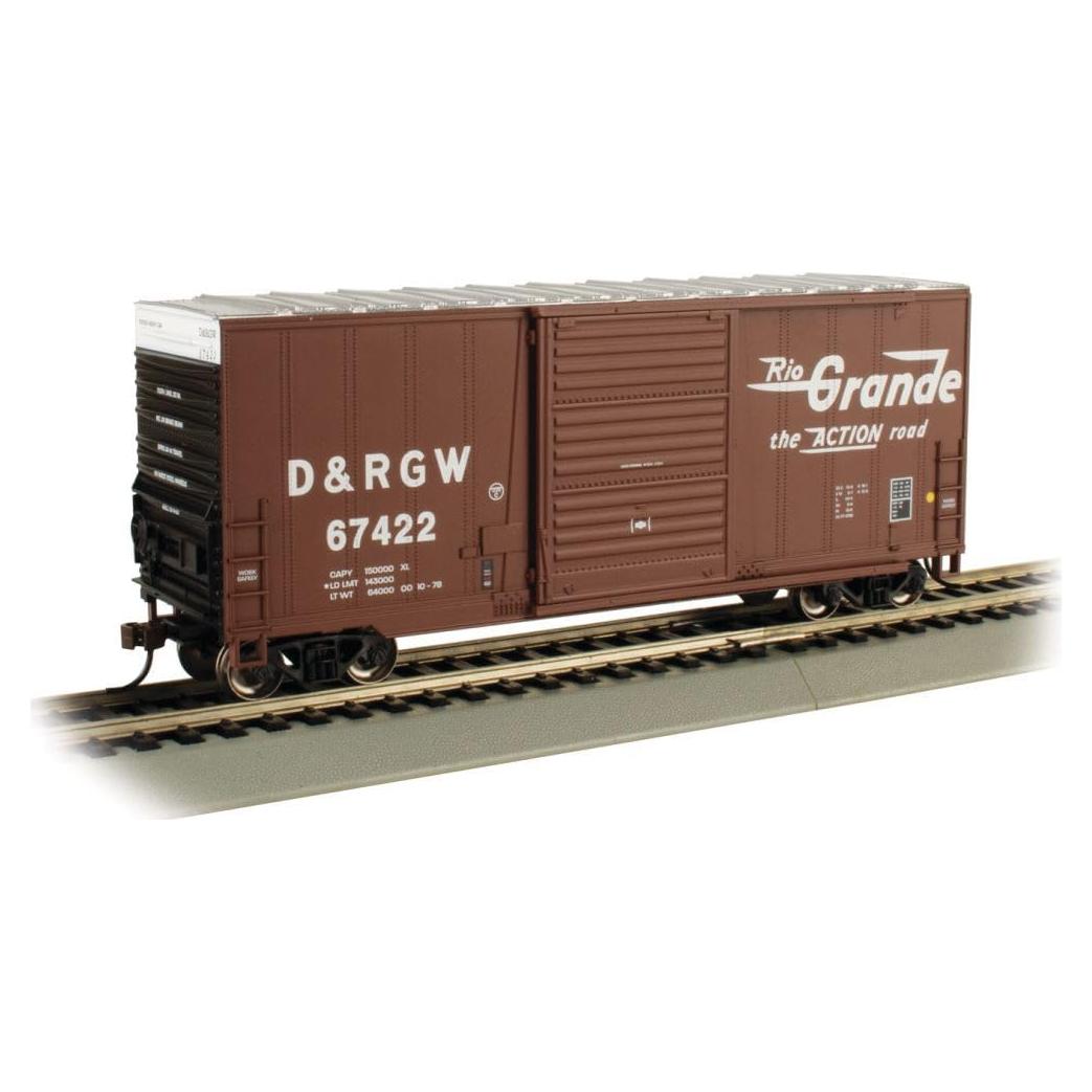 Vagón de Cajas Alto Cubo Bachmann RIO GRANDE Marrón Escala HO