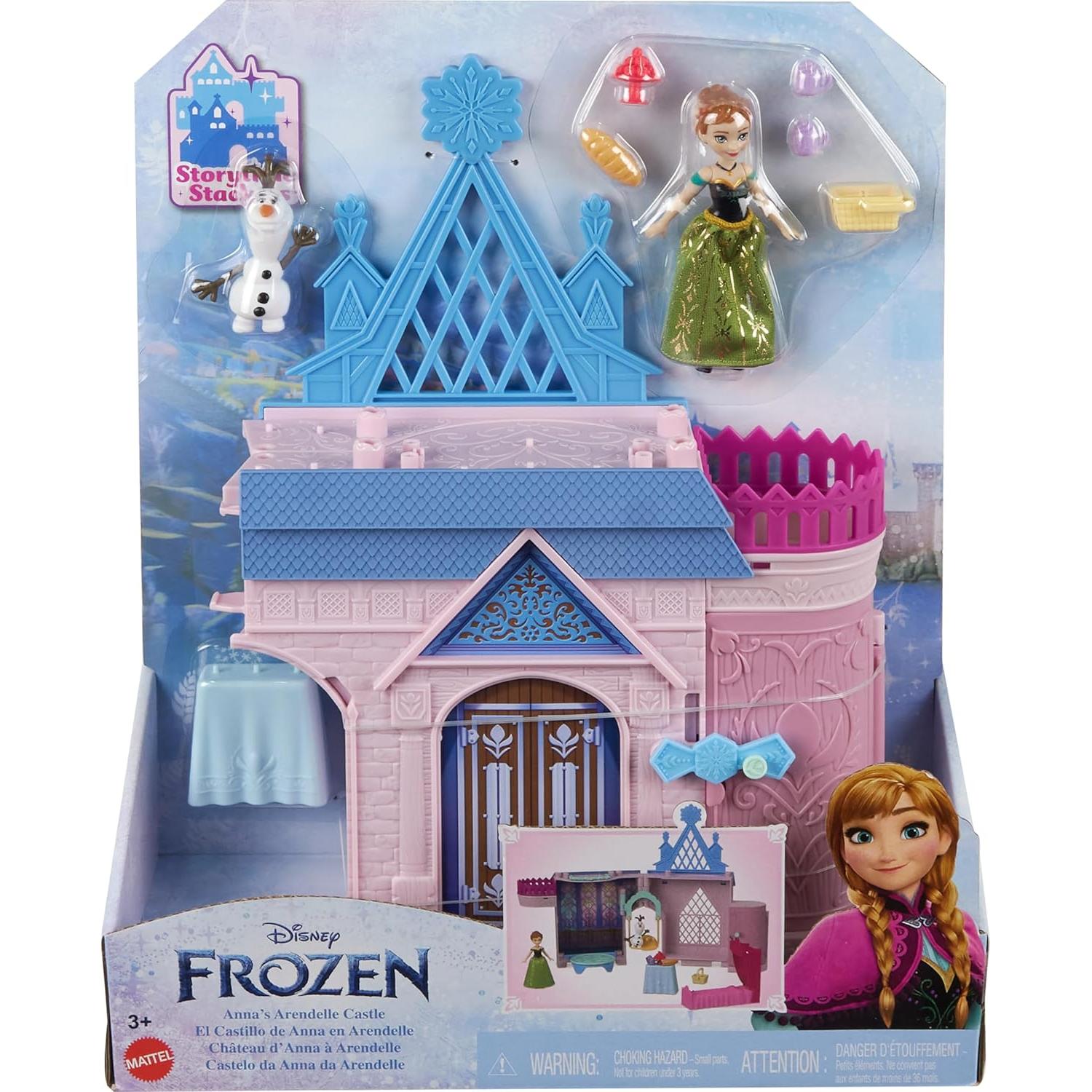 Castillo apilable Disney Frozen Mattel Anna con muñeca y Olaf
