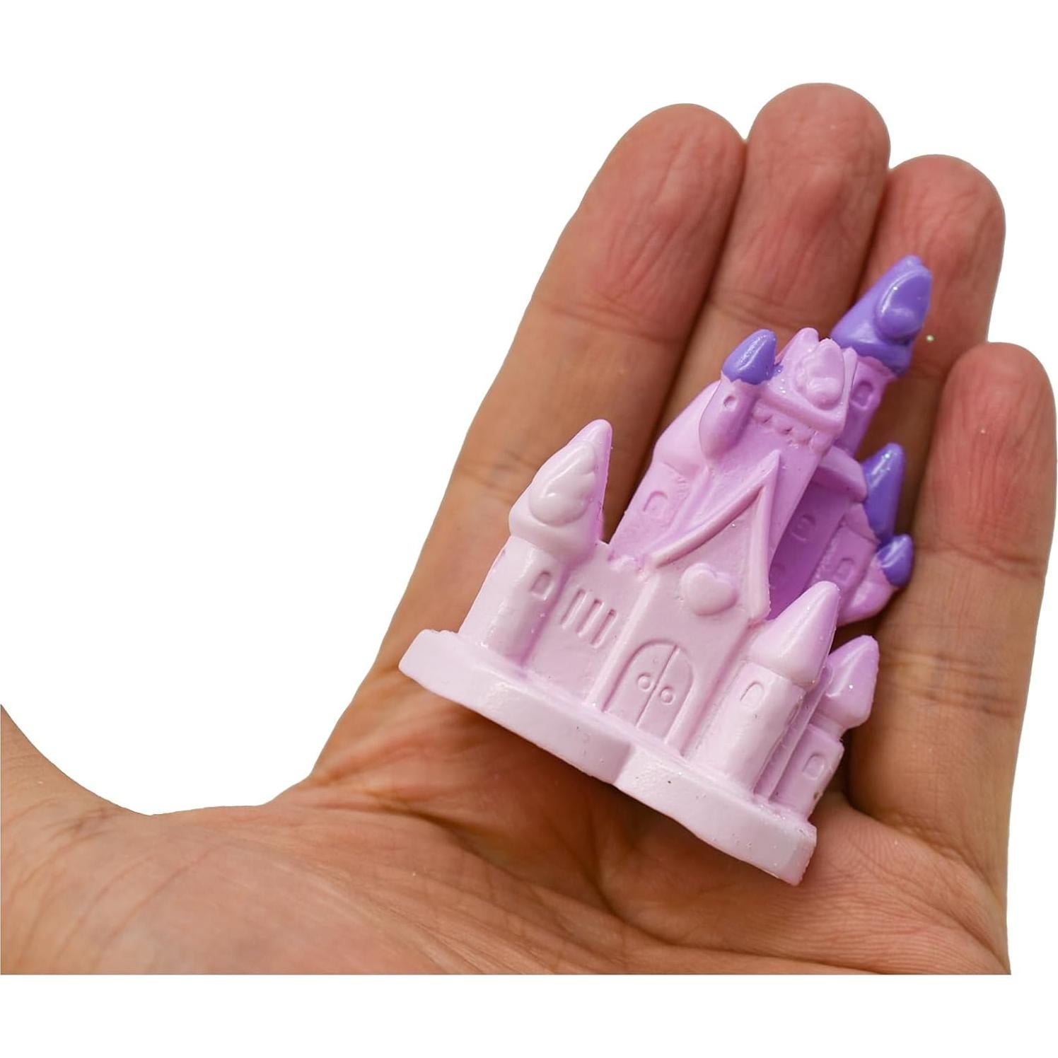 5 Figuras de Castillo en Miniatura Pinenjoy - Resina 4-6 cm