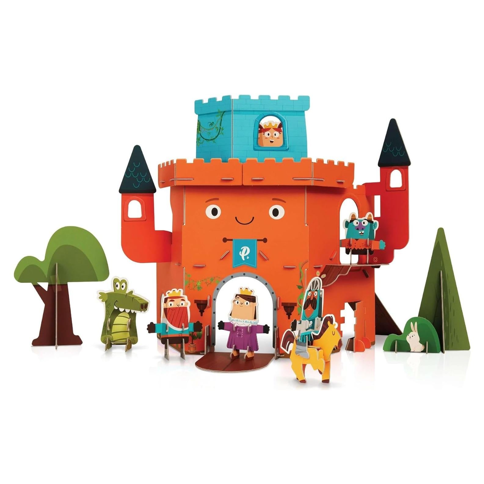 Castillo del Reino Curioso Playper - Juego Construible para Niños 3-8 Años