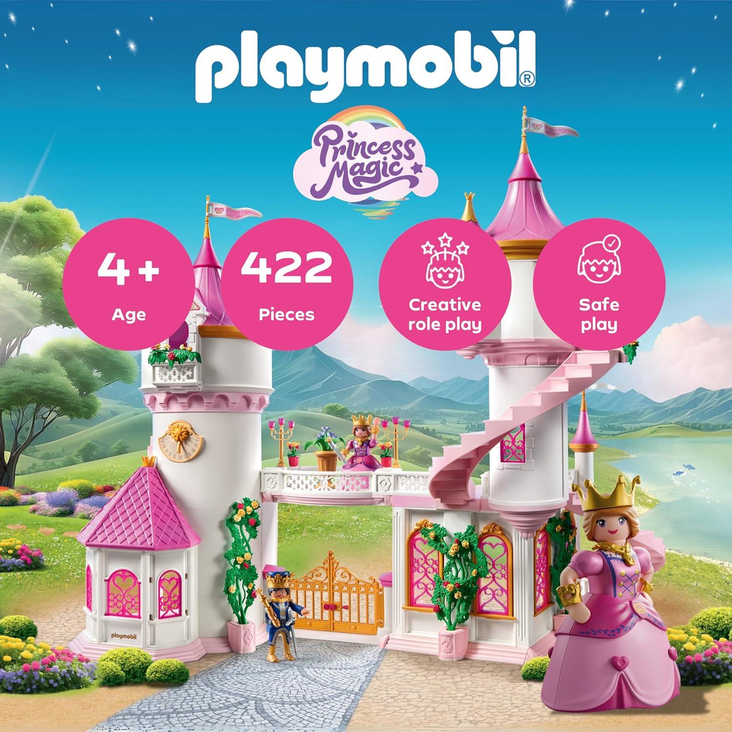 Castillo de Princesa PLAYMOBIL 71845 con Pareja Real y Gato