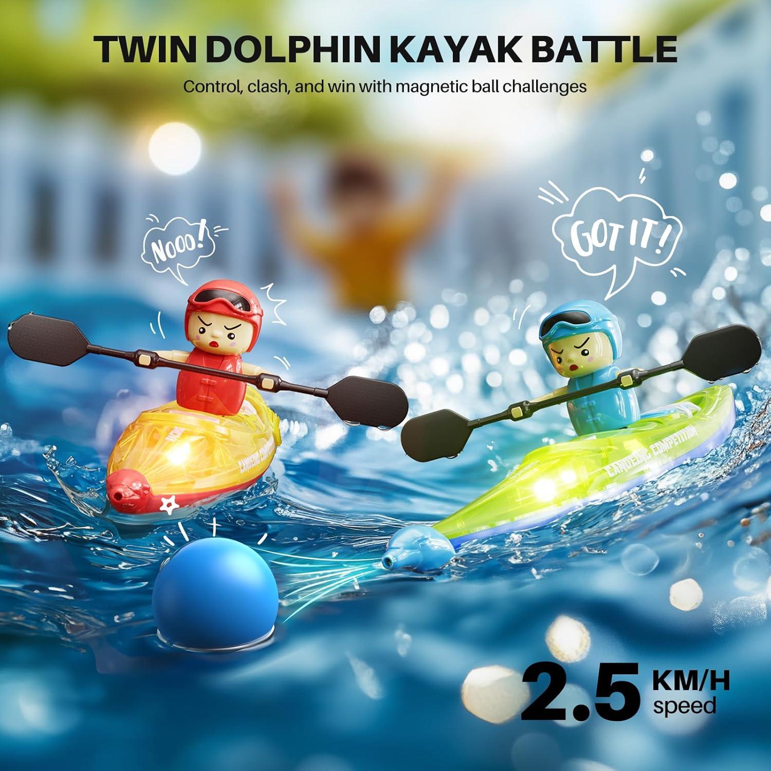 Barcos RC Kayak SYMA - Paquete de 2, 40 Min de Juego, LED