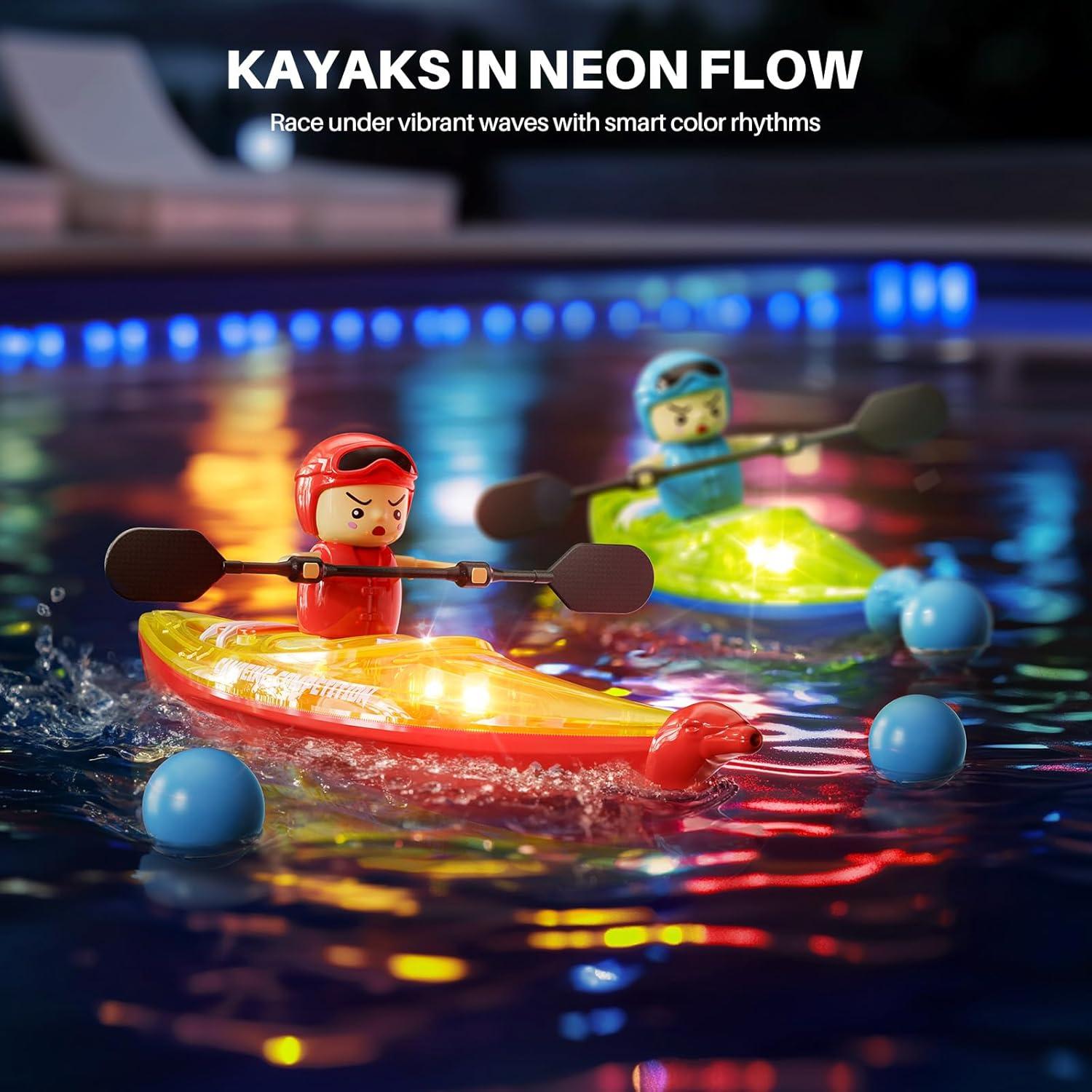 Barcos RC Kayak SYMA - Paquete de 2, 40 Min de Juego, LED