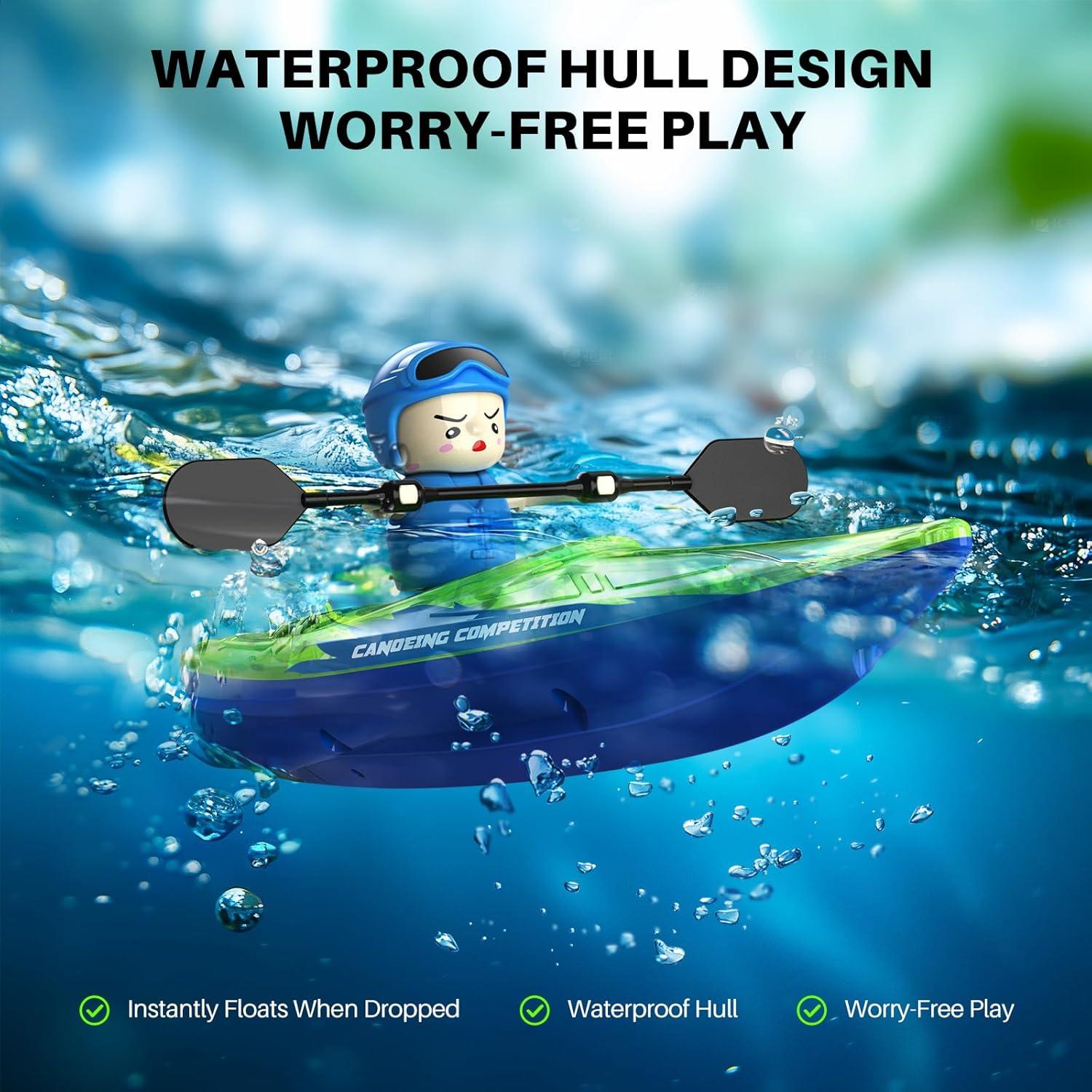 Barcos RC Kayak SYMA - Paquete de 2, 40 Min de Juego, LED