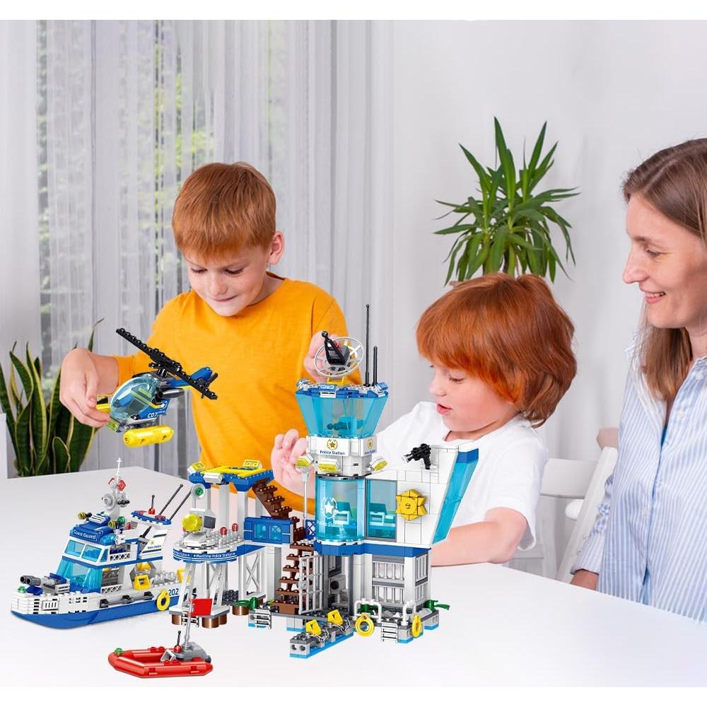 Conjunto de Bloques de Construcción Estación de Policía MindBox 800 Piezas