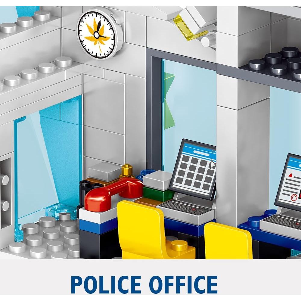 Conjunto de Bloques de Construcción Estación de Policía MindBox 800 Piezas