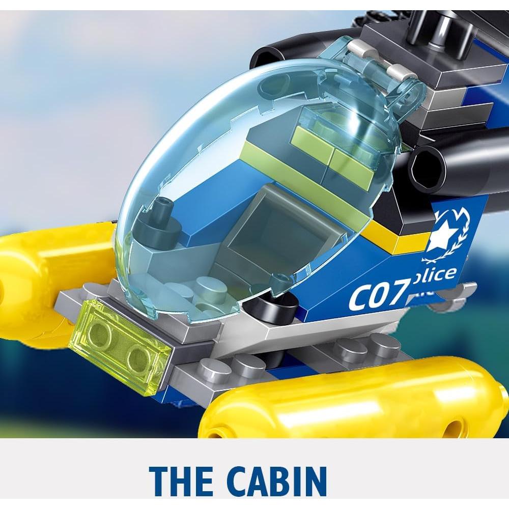 Conjunto de Bloques de Construcción Estación de Policía MindBox 800 Piezas