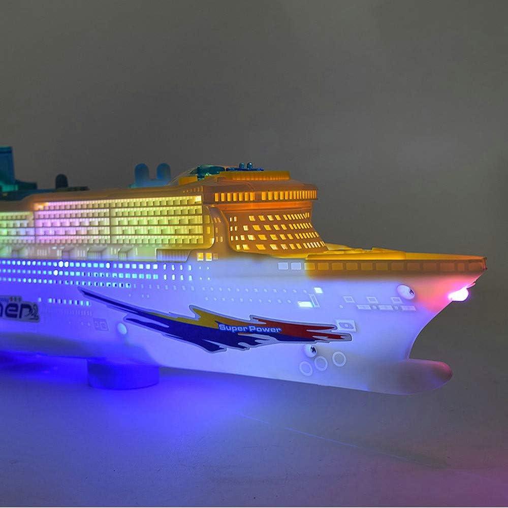 Barco de Crucero Colorido Wenini con Luz LED y Sonido 50 cm