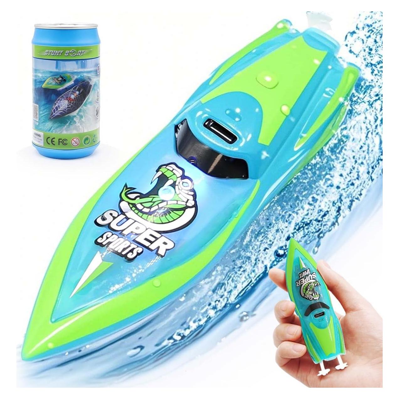 Mini Barco RC CX 3329 Control Remoto 2.4GHz Verde LED