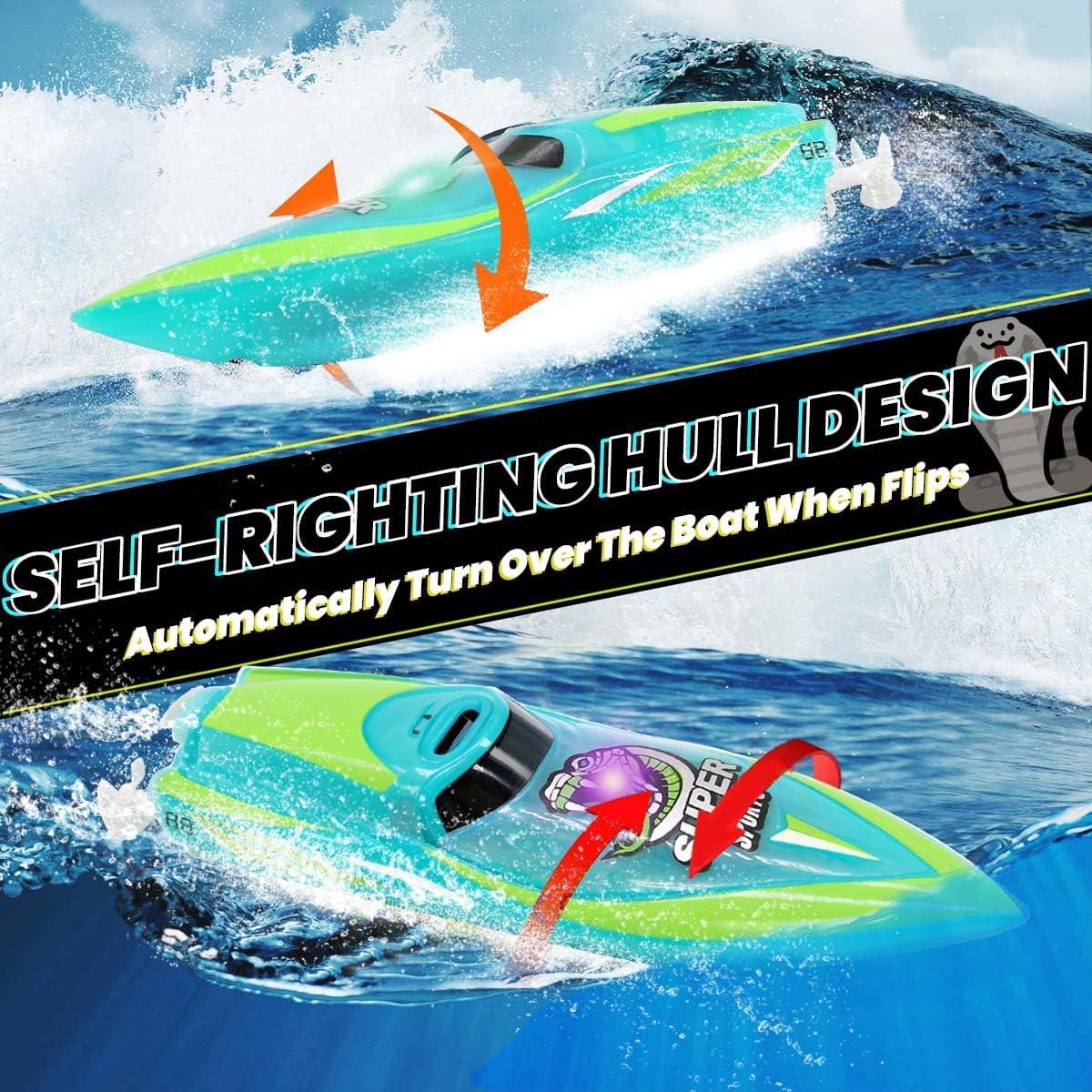 Mini Barco RC CX 3329 Control Remoto 2.4GHz Verde LED