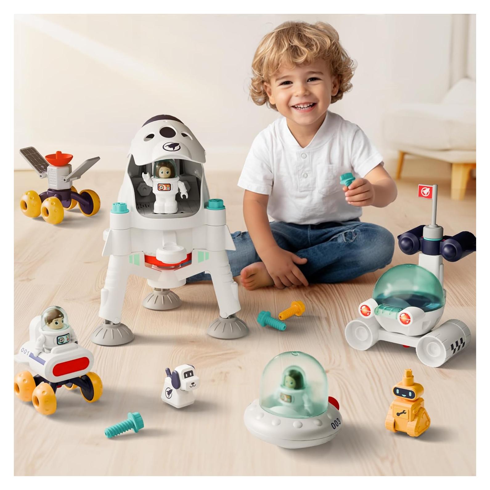 Juego de Aventura Espacial iPlay, iLearn con 2 Astronautas