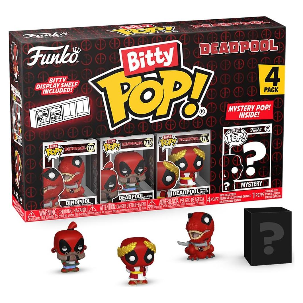 Funko Bitty POP! Deadpool Dinopool 4-Pack Coleccionable
