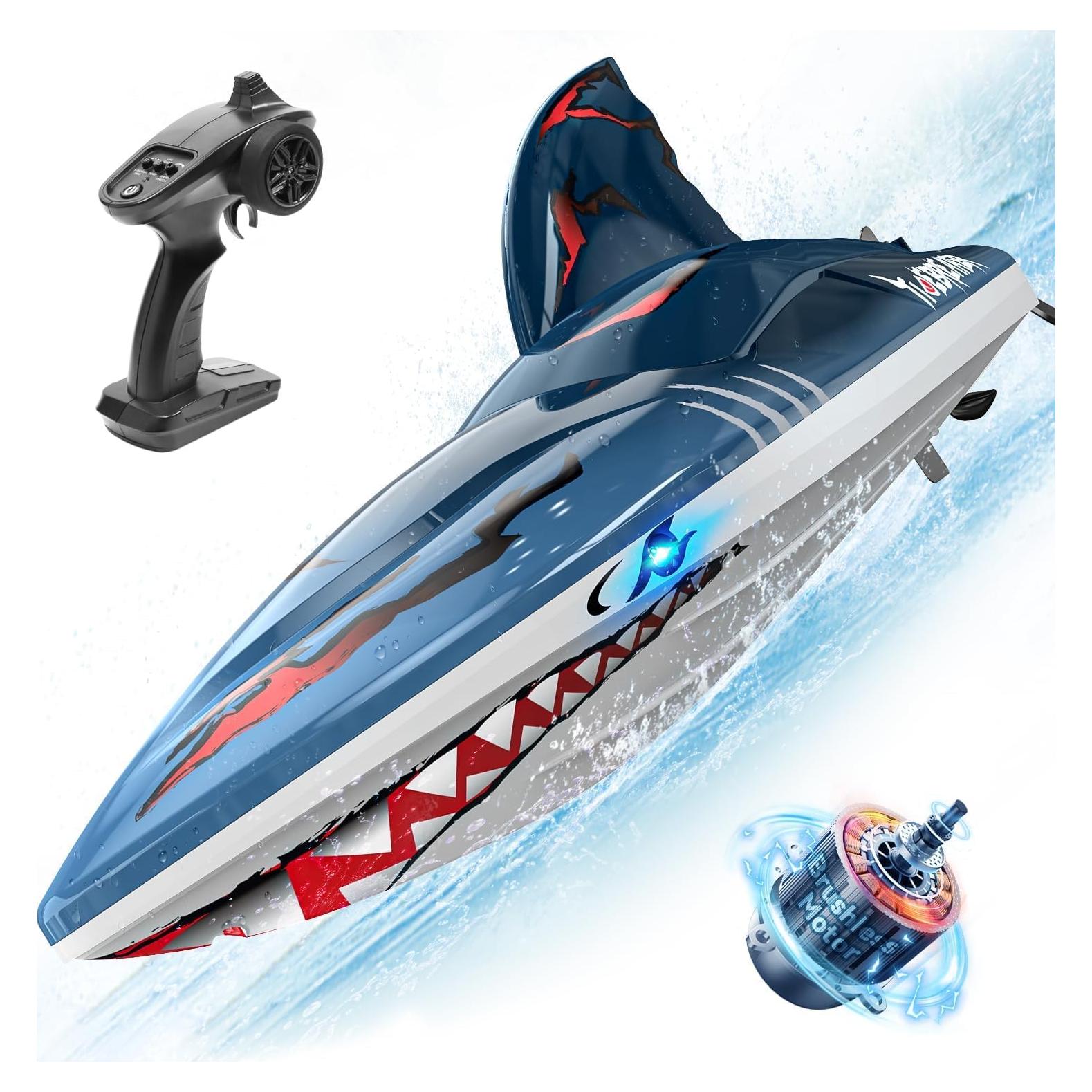 Barco RC DEERC Velociraptor 2.4Ghz 48km/h Impermeable
