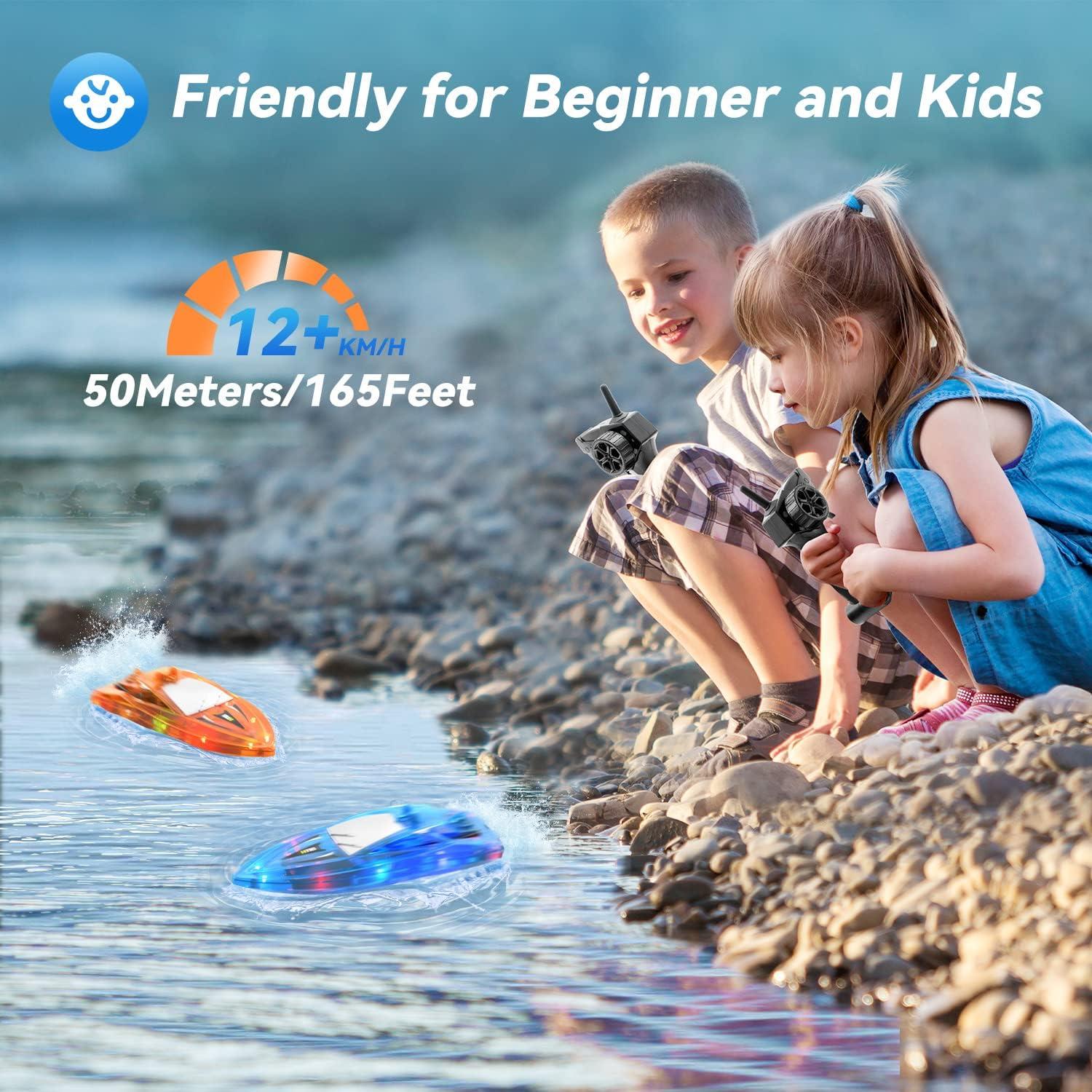 Barco de Control Remoto YEETFTC H116 LED Impermeable 2 Pack