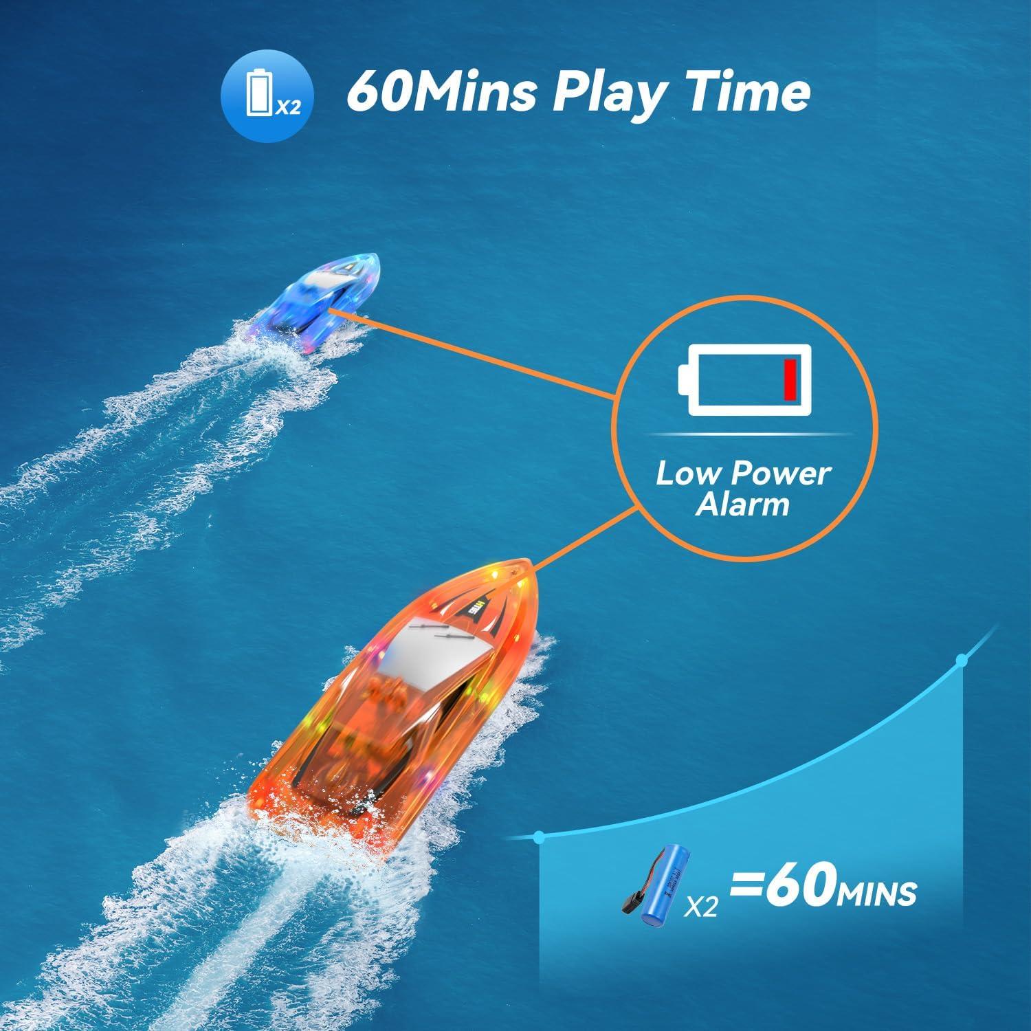 Barco de Control Remoto YEETFTC H116 LED Impermeable 2 Pack