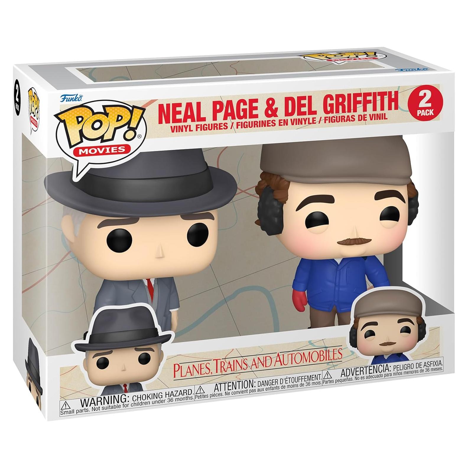 Funko POP Aviones, Trenes y Automóviles Neal y Del 2-Pack