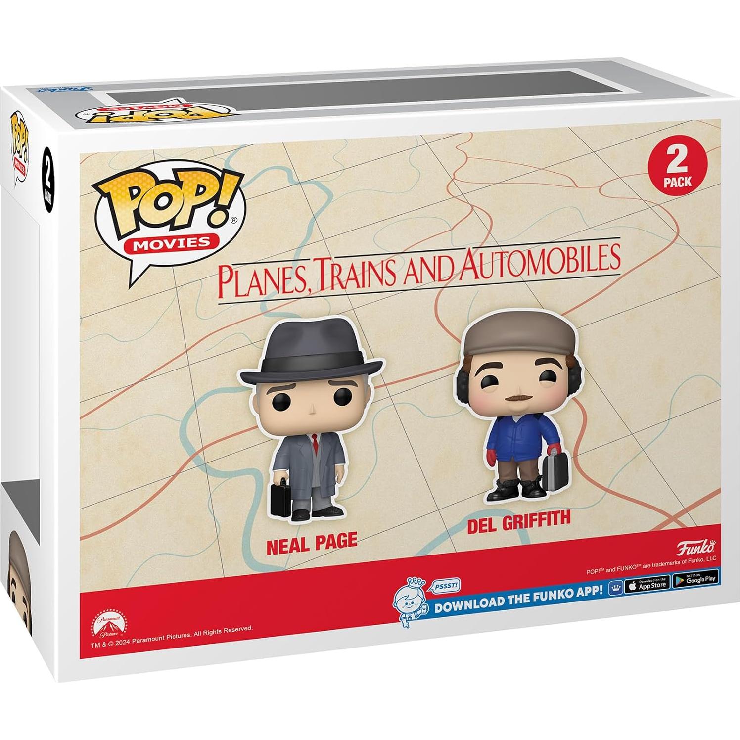 Funko POP Aviones, Trenes y Automóviles Neal y Del 2-Pack