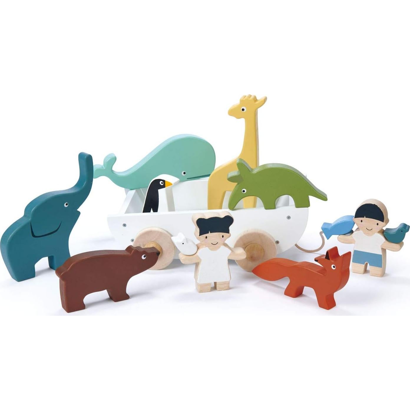 Tender Leaf Toys Barco Amigo 12 Piezas Juguete Educativo