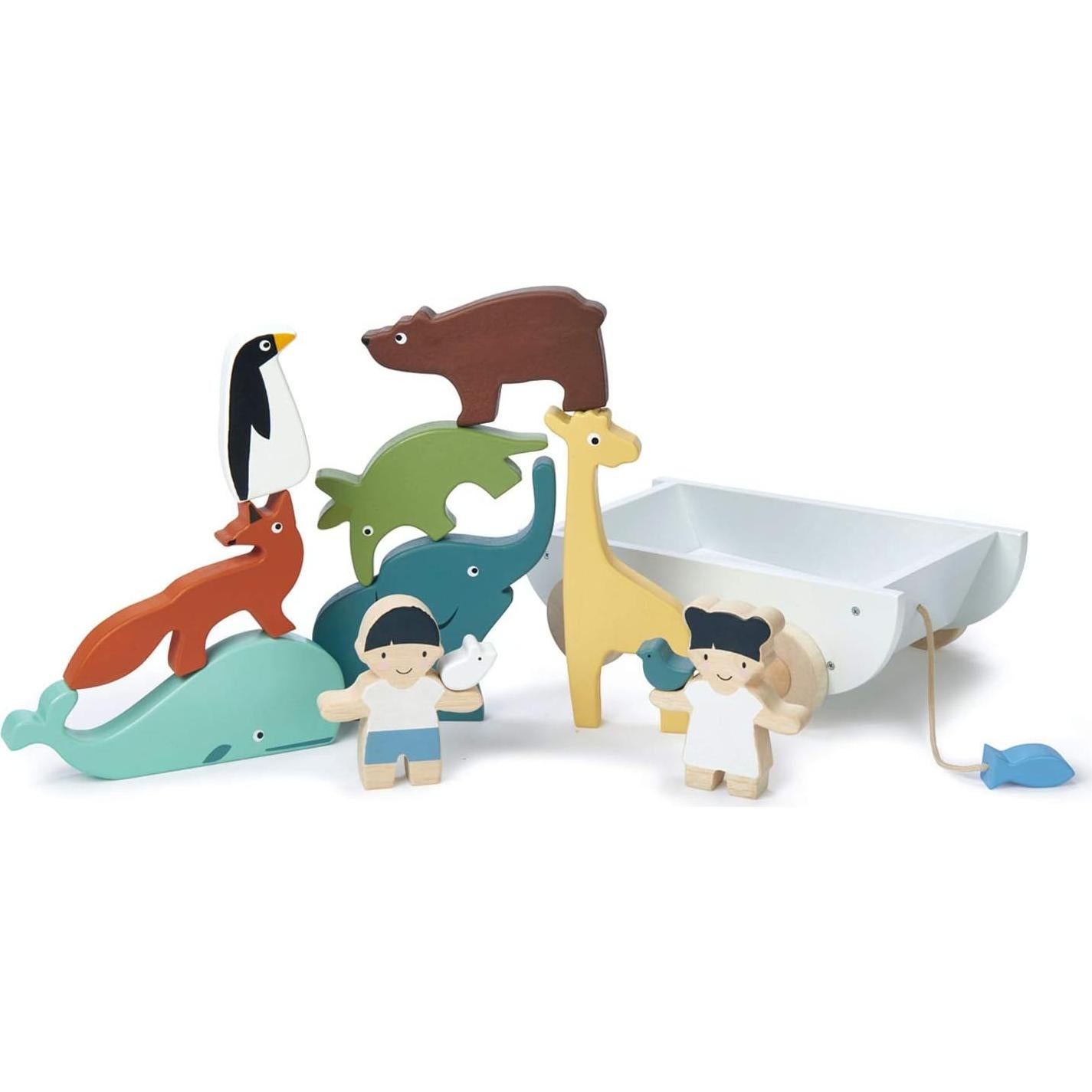 Tender Leaf Toys Barco Amigo 12 Piezas Juguete Educativo