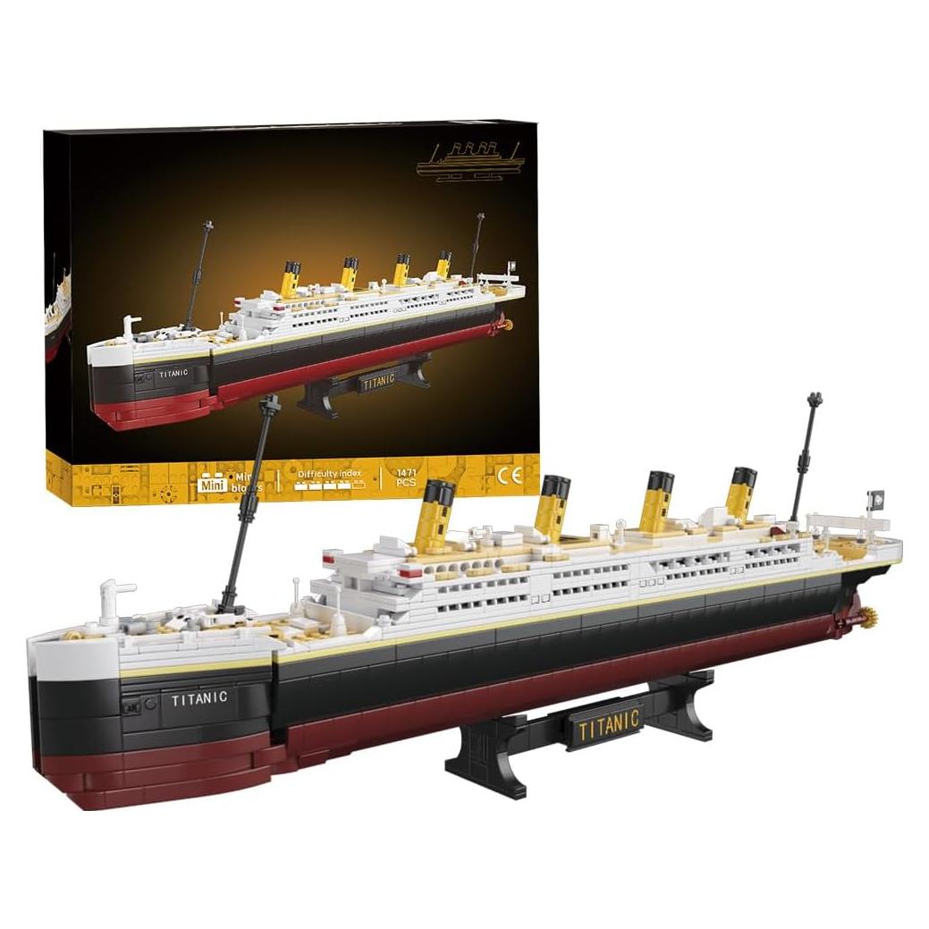 Set de Bloques de Construcción Titanic 1465 Piezas Juguete Educativo