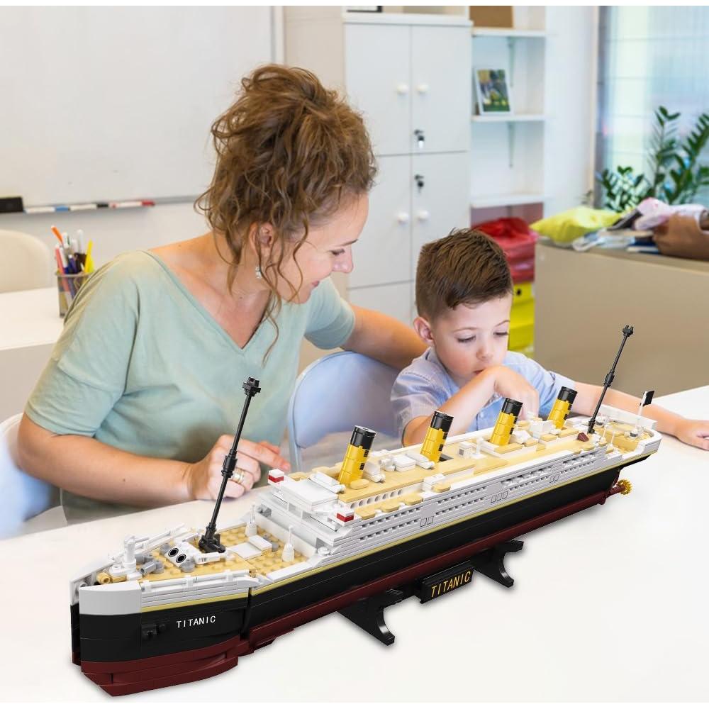 Set de Bloques de Construcción Titanic 1465 Piezas Juguete Educativo