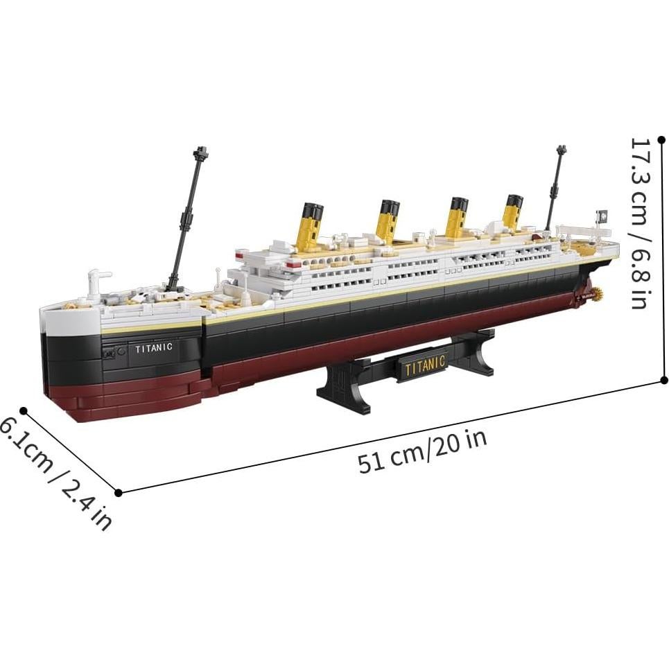 Set de Bloques de Construcción Titanic 1465 Piezas Juguete Educativo
