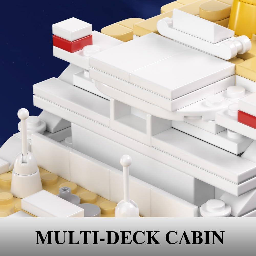 Set de Bloques de Construcción Titanic 1465 Piezas Juguete Educativo
