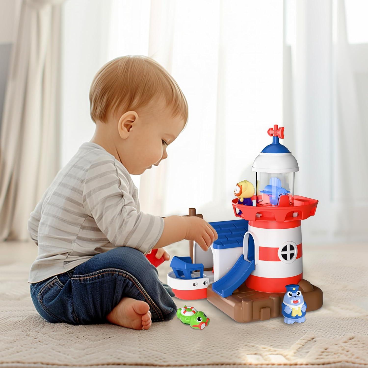 Set de Juguetes de Baño iPlay, iLearn Faro para Niños 18 meses+
