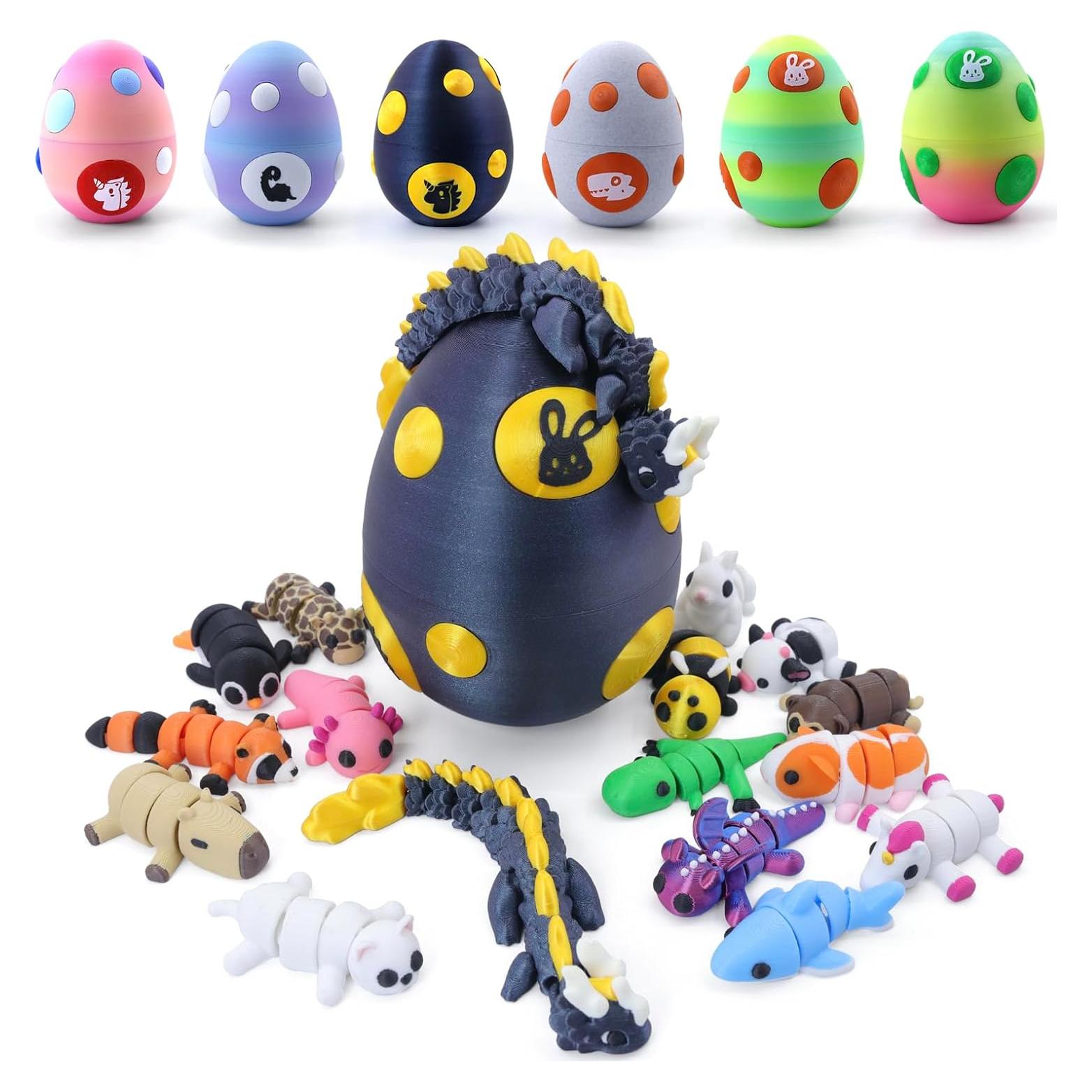 Conjunto de Figuras de Animales Articulados 3D HyBaiS - 3 Piezas