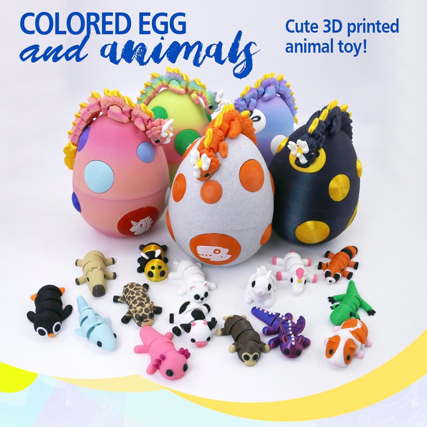 Conjunto de Figuras de Animales Articulados 3D HyBaiS - 3 Piezas