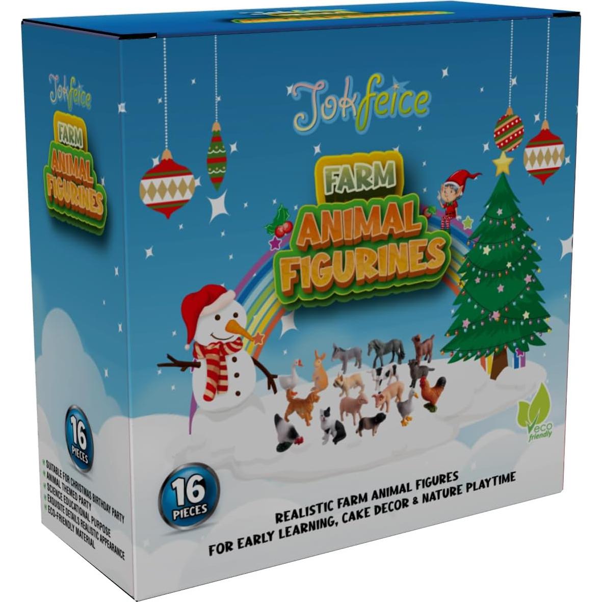 16 Figuras de Animales de Granja JOKFEICE - Juguetes Educativos