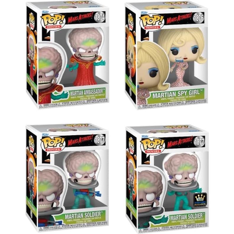 Conjunto Funko Pop! Mars Attacks - 4 Figuras de Vinilo