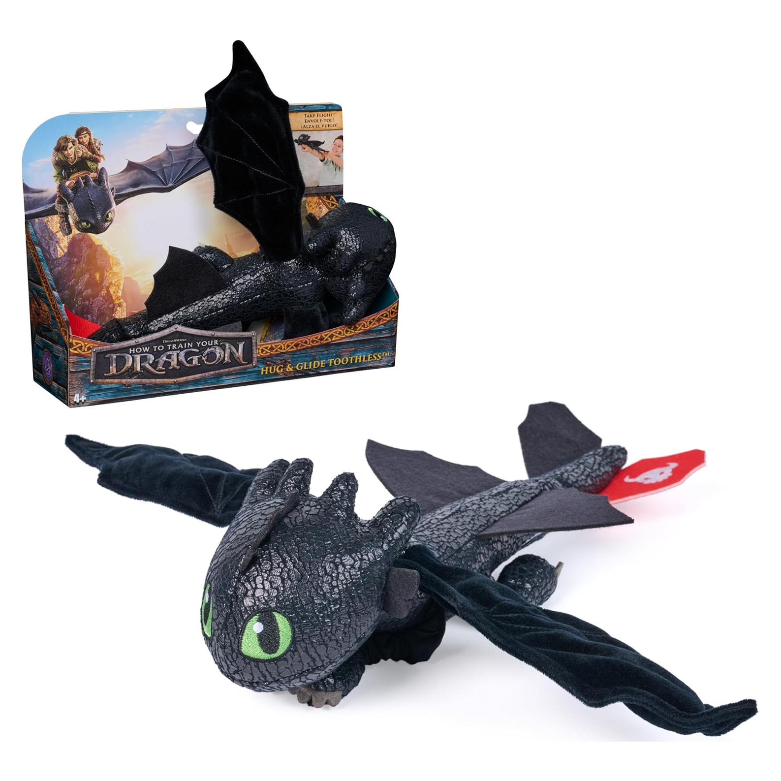 Peluche Toothless 30 cm Cómo Entrenar a Tu Dragón - Juguete Volador