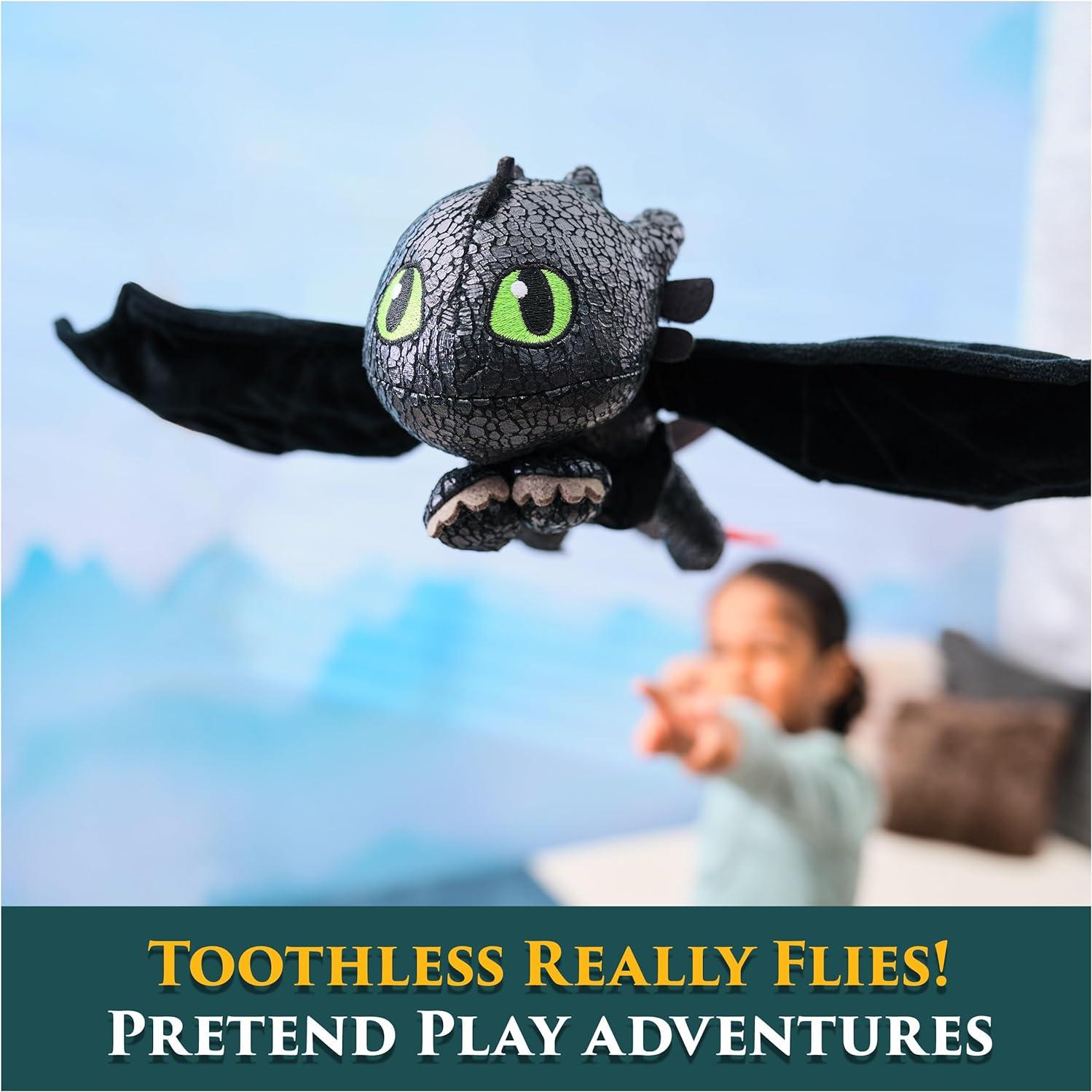 Peluche Toothless 30 cm Cómo Entrenar a Tu Dragón - Juguete Volador