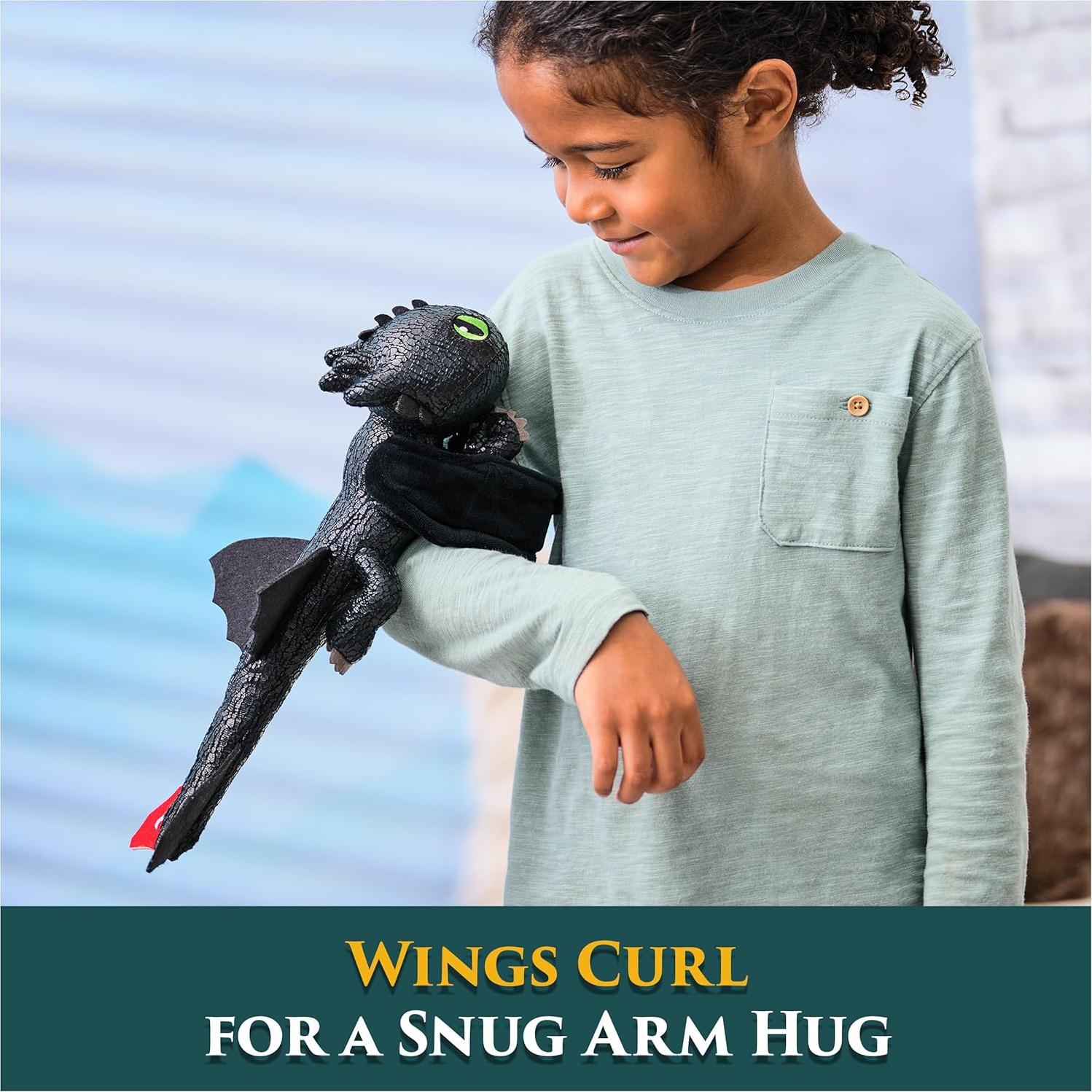 Peluche Toothless 30 cm Cómo Entrenar a Tu Dragón - Juguete Volador