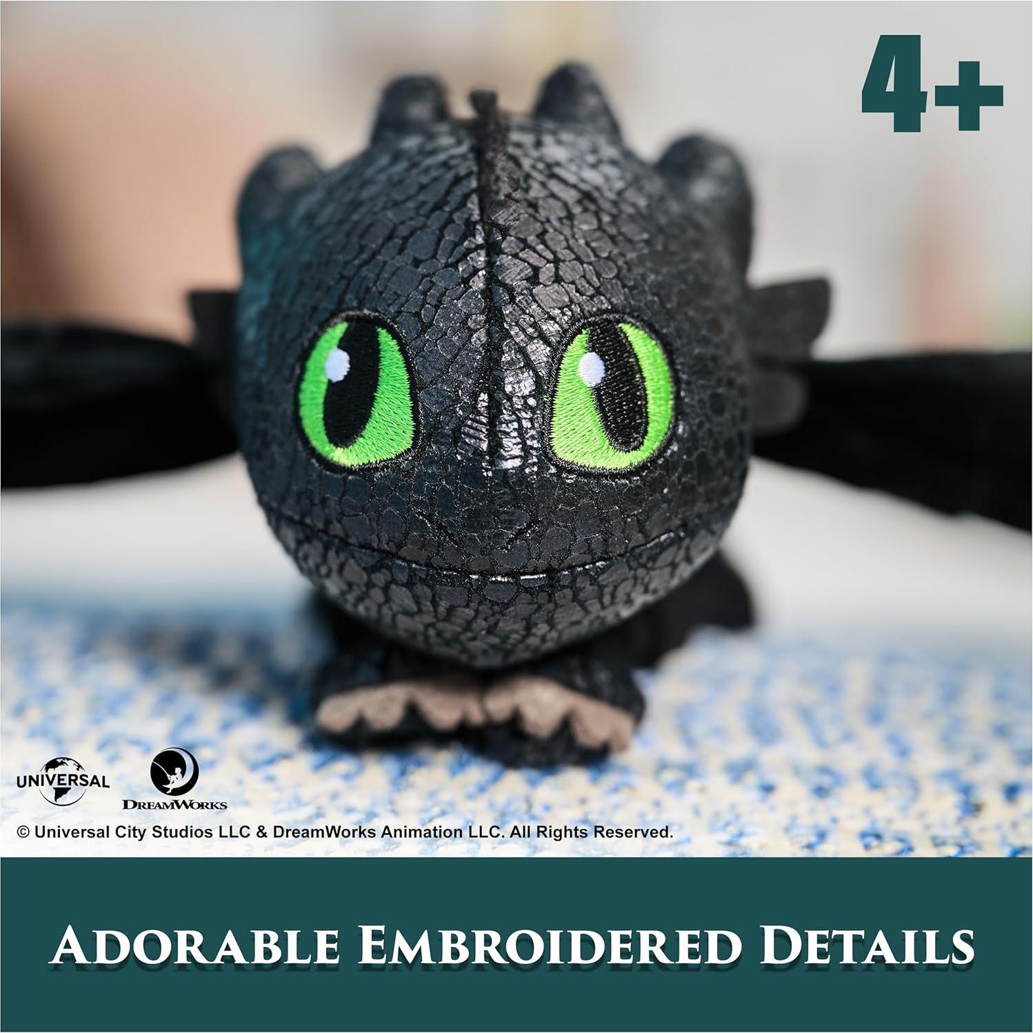 Peluche Toothless 30 cm Cómo Entrenar a Tu Dragón - Juguete Volador