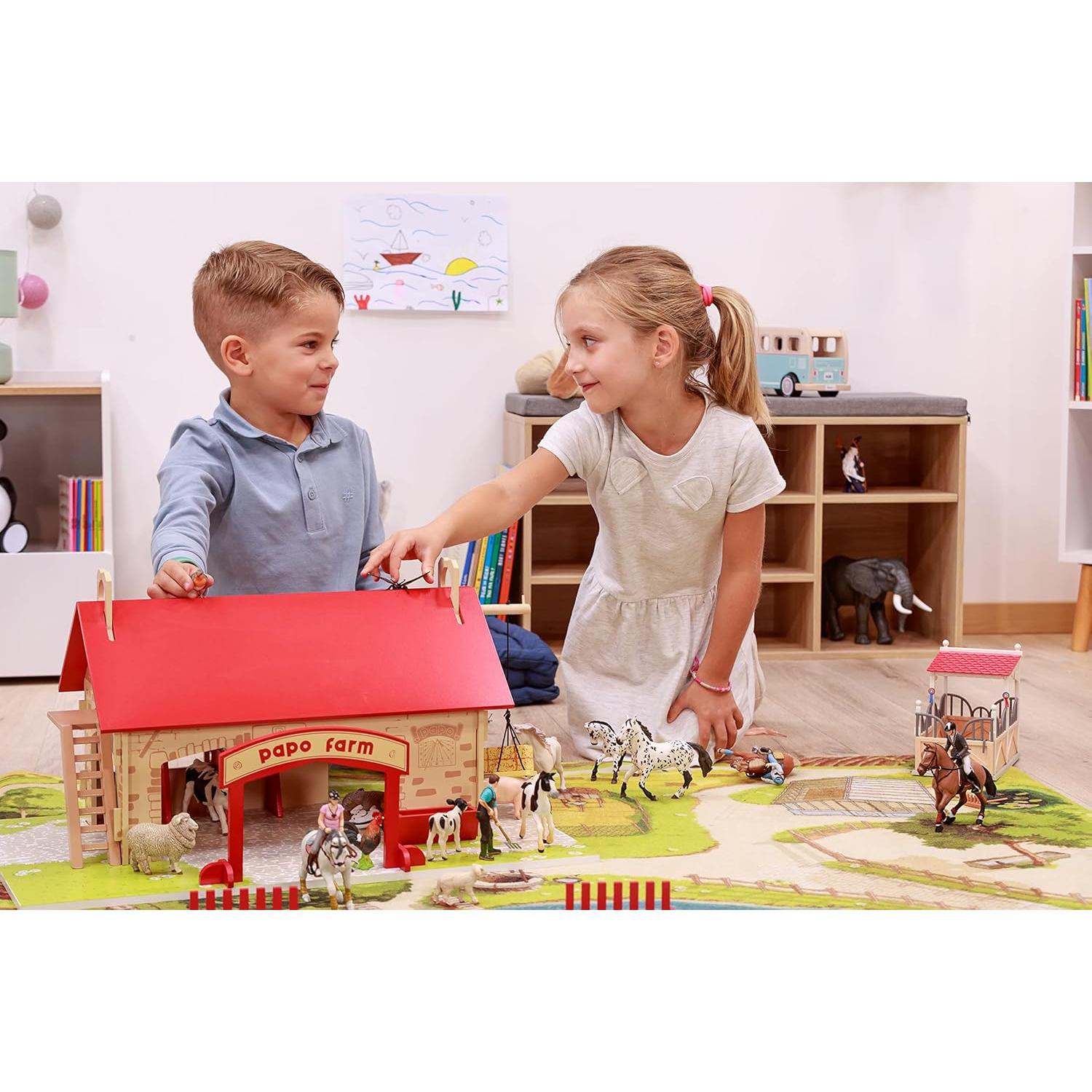 Figura de Granja Papo Toro Andaluz Pintada a Mano 14cm