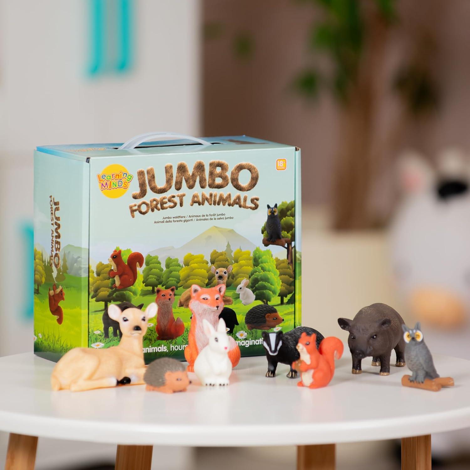 Juego de 8 Figuras Gigantes de Animales del Bosque Learning Minds