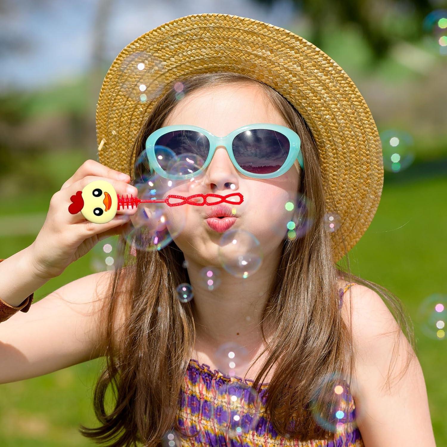 Varitas de Burbujas de Animales de Granja - 24 Piezas Uoyoi