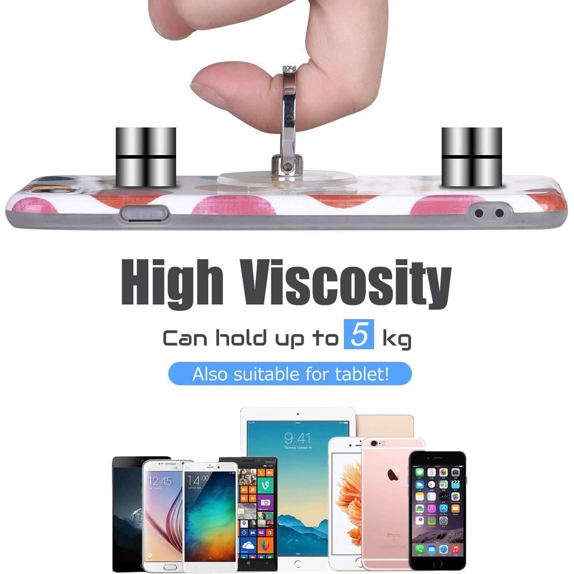 Soporte de Anillo Transparente EI Sonador 2 Diamantes Dorados