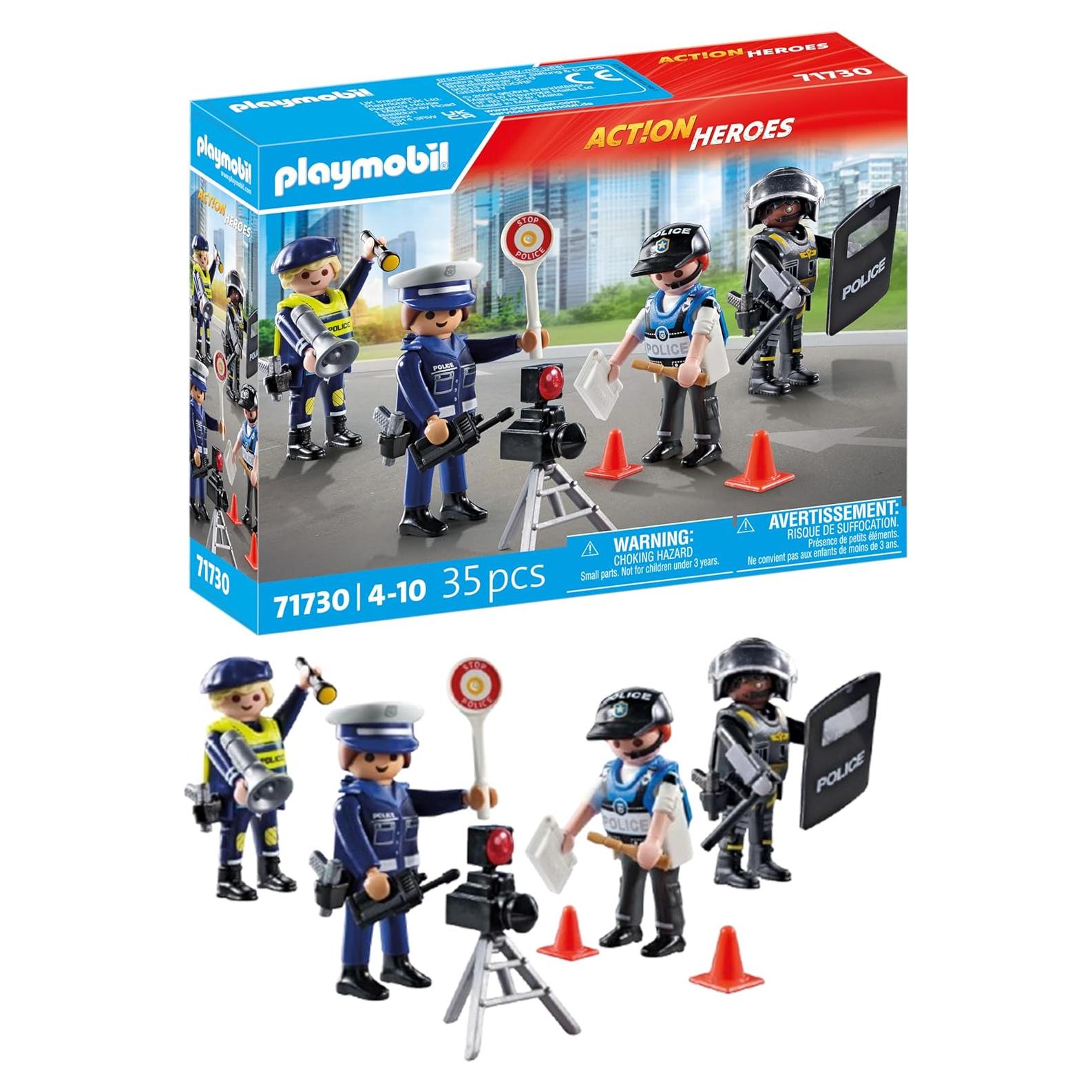 Conjunto de Figuras de Policía Playmobil 71730 para Niños 4+