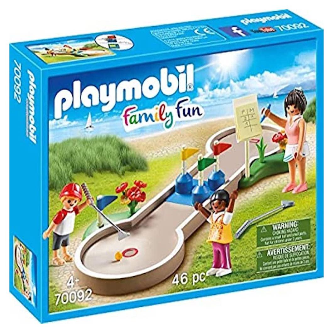 Playmobil Mini Golf Set 70092 con 3 Figuras y Accesorios