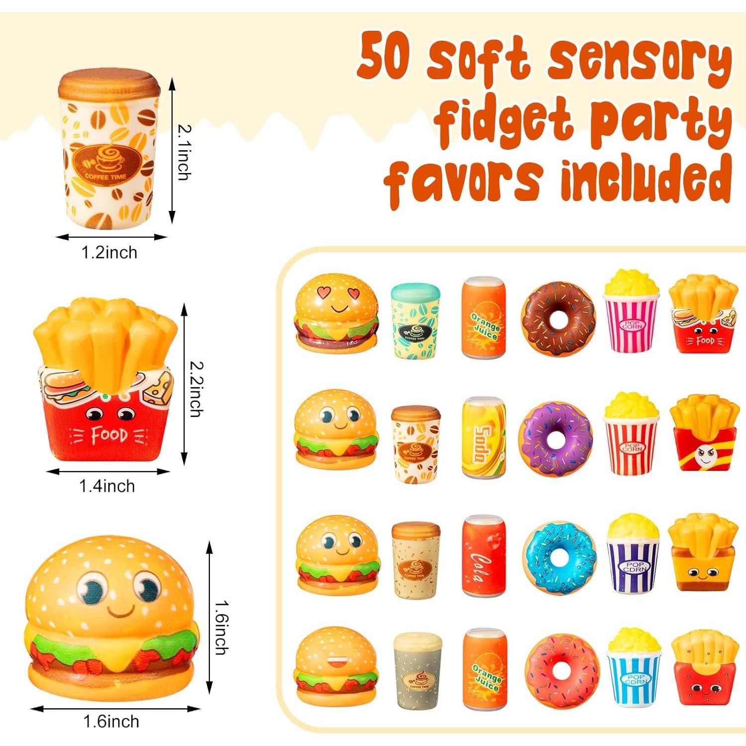 Leyndo 50 Mini Juguetes de Comida Lenta Crecimiento 8.89-15.24 cm