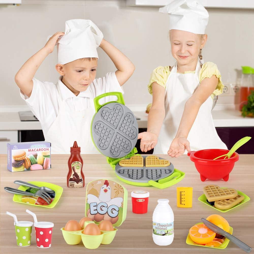 Juego de Cocina 27 Piezas Waffle BL para Niños 3-8 Años