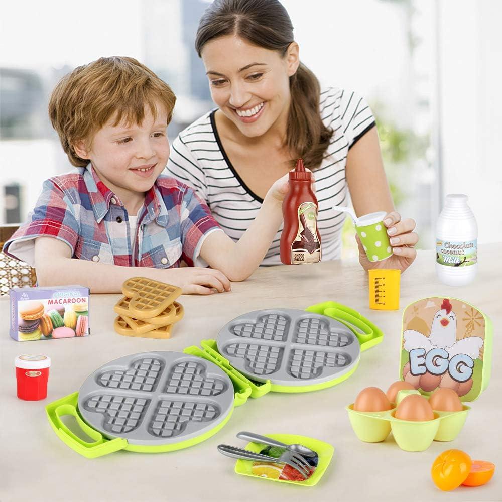 Juego de Cocina 27 Piezas Waffle BL para Niños 3-8 Años